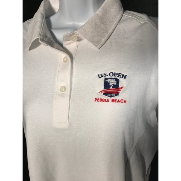 2019 Pebble Beach US Open Women's Cutter And Buck Golf Shirt Dry Tec Cotton Ladi - Picture 2 of 8